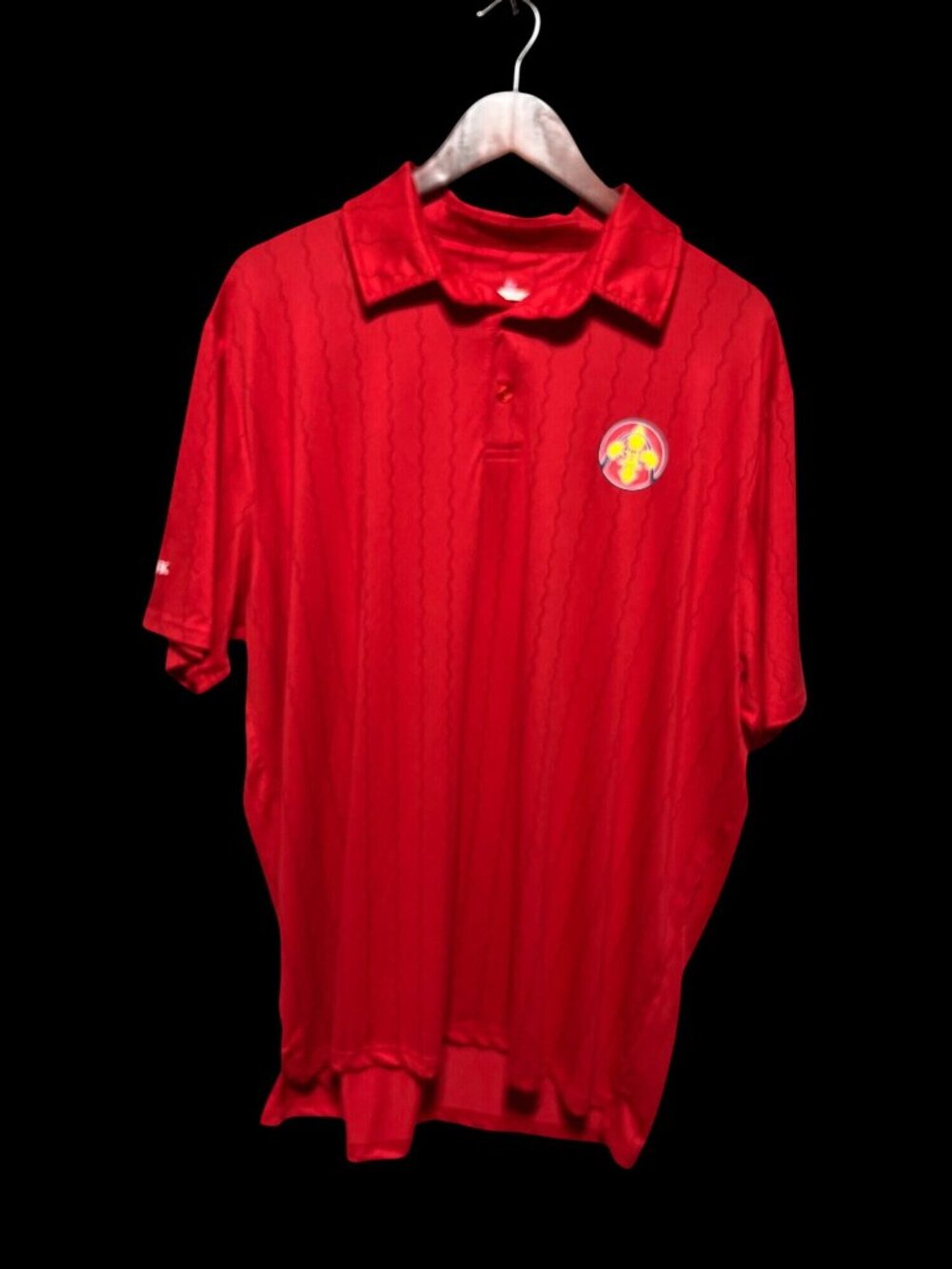 St Louis Cardinals STL Busey Bank Adult XL Red Polo Shirt MLB Baseball Fan